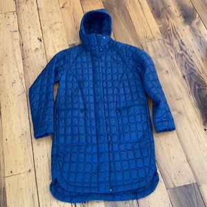 The North Face Navy Quilted Coat